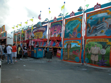 banner line for the World of Wonders (This photograph is © 2005 by James G. Mundie; reproduction without express permission is prohibited.)
