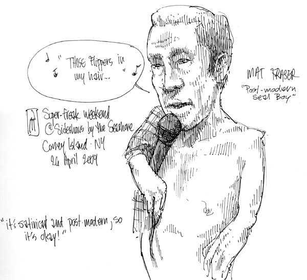 "Mat Fraser (Postmodern Seal Boy)" is copyright  2009 by James G. Mundie. All rights reserved.  Reproduction prohibited.