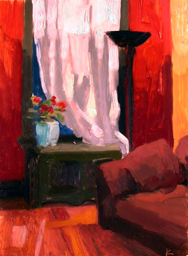 "Geraniums on the Radiator Cover" is copyright  2006 by Kate Kern Mundie. All rights reserved.  Reproduction prohibited.