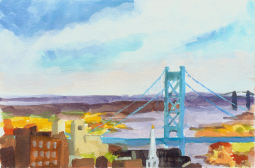 "Benjamin Franklin Bridge" is copyright  2006 by Kate Kern Mundie. All rights reserved.  Reproduction prohibited.
