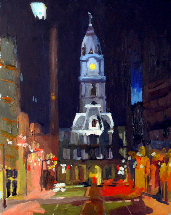 "Summer Night (City Hall)" is copyright  2008 by Kate Kern Mundie. All rights reserved.  Reproduction prohibited.