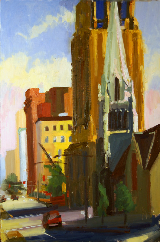 "Broad Street Church (Early Morning)" is copyright  2009 by Kate Kern Mundie. All rights reserved.  Reproduction prohibited.