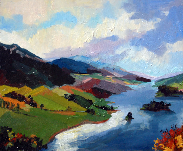 "Loch Tummel" is copyright  2010 by Kate Kern Mundie. All rights reserved.  Reproduction prohibited.
