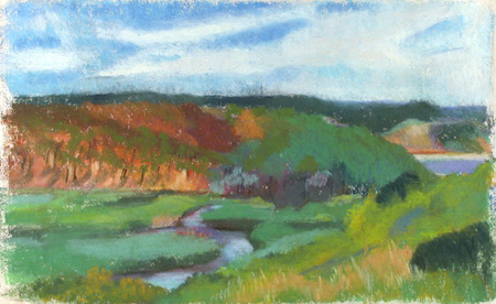 "View From Corn Hill No. 2" is copyright    2005 by Kate Kern Mundie. All rights reserved.  Reproduction prohibited.