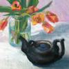 Teapot and Tulips
